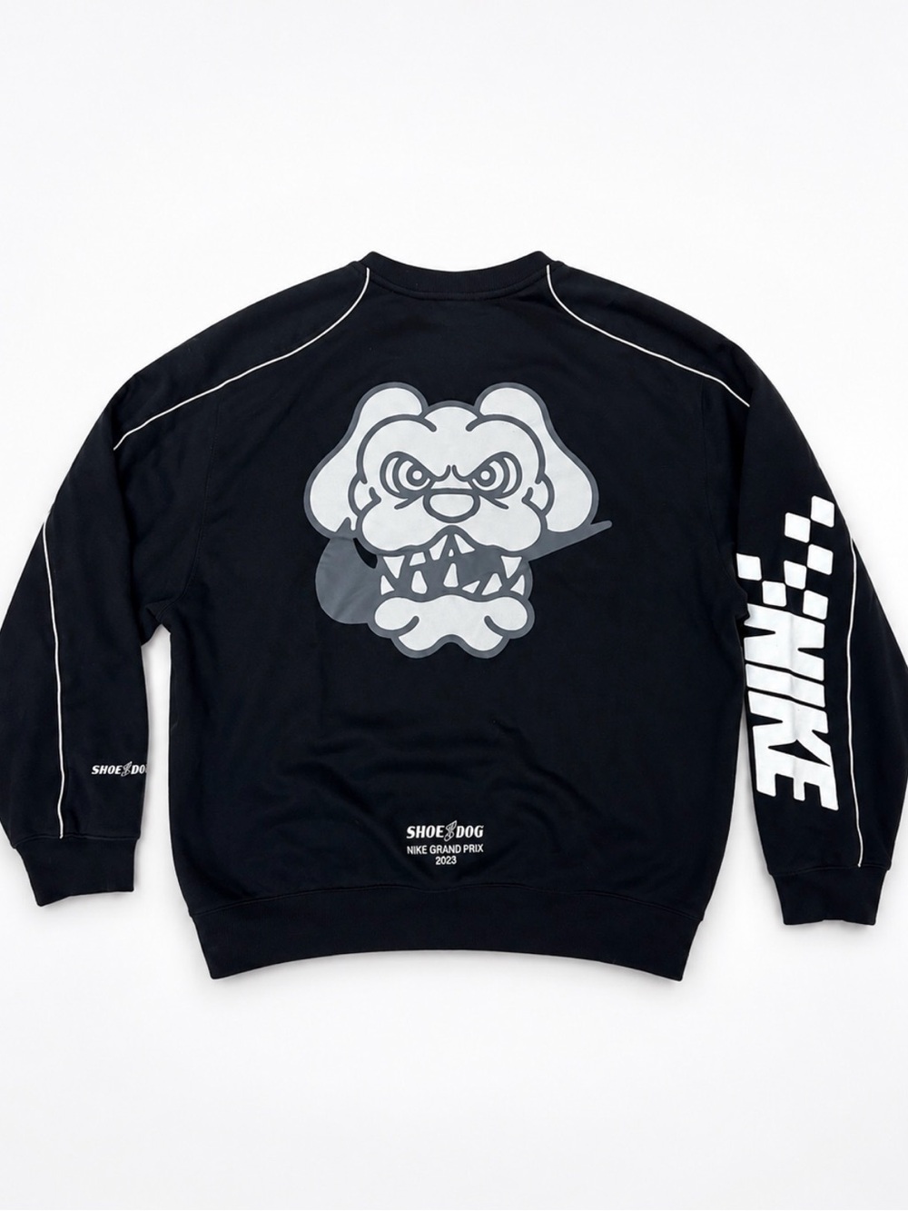 Nike 2023 Shoe Dog Grand Prix Bulldog Crewneck Sweatshirt Pullover Men’s Large